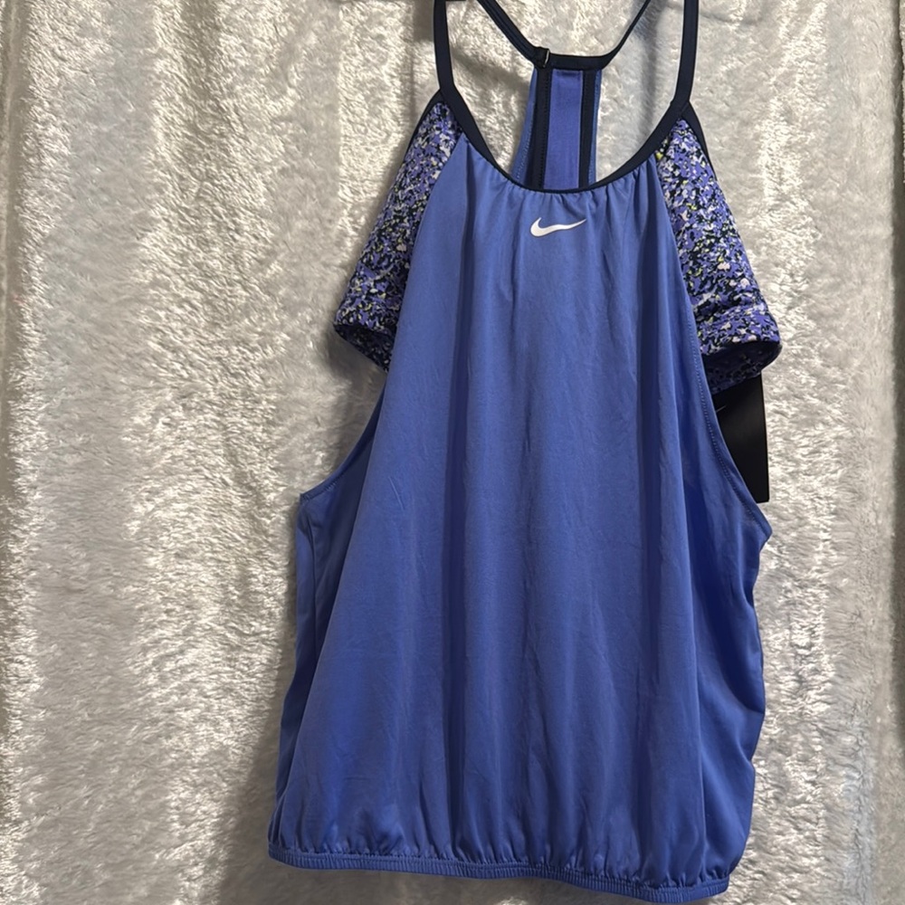 Nike Women's Blue Athletic Tank Top